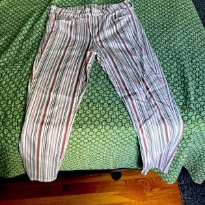 Stripped Jean pants